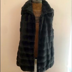 Beautiful, “never worn” Dylan Furry Vest. Color is a grey/charcoal.